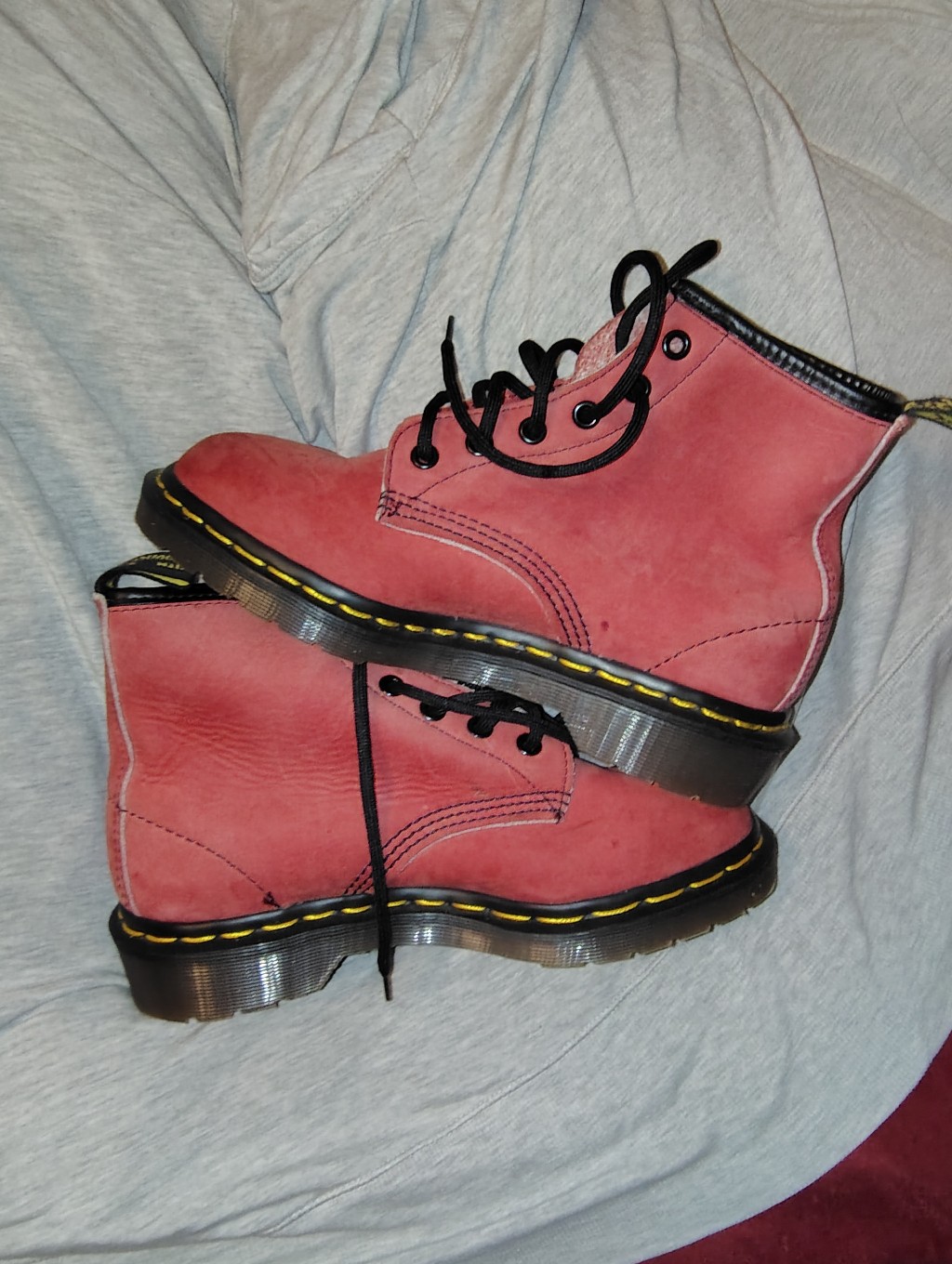 Vintage Dr Martens Pink Boots Size 4